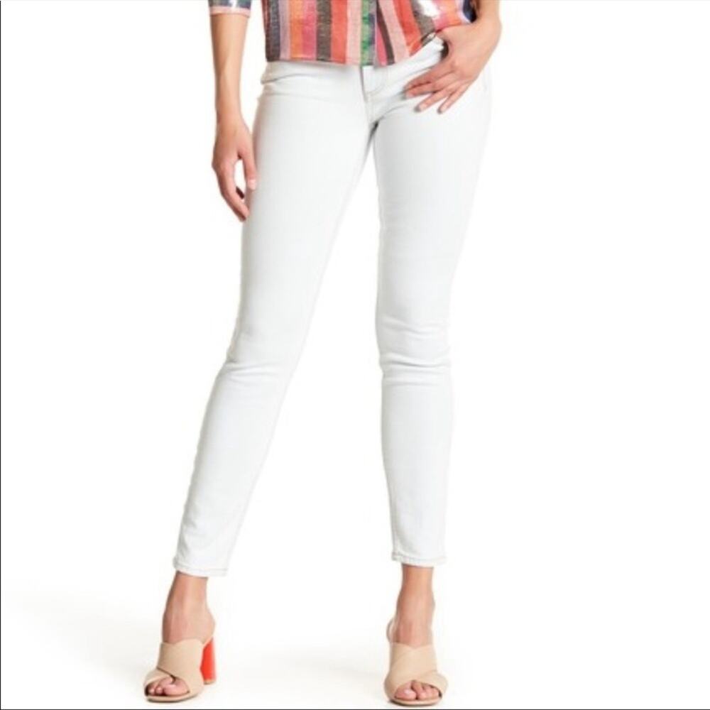 Alice + Olivia White Cropped Pants Bottoms Women Size 6